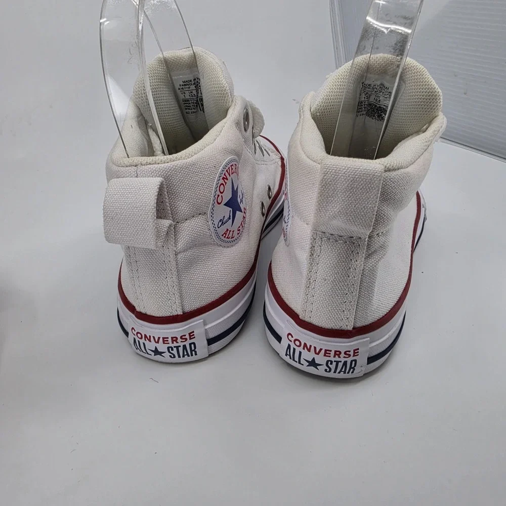 Converse Chuck Taylor All Star Street Mid Kids Shoes Size 1Y White Red Blue